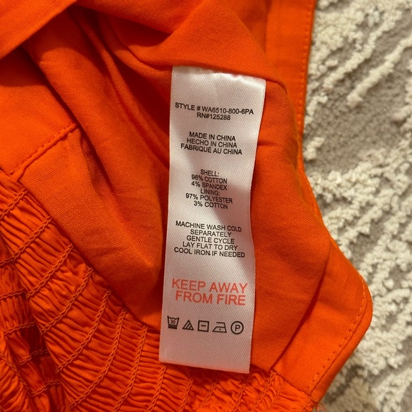 Jason Wu Orange Cropped Tank Top size XS - Picture 7 of 7